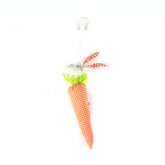 Cute plush Fluffy Rabbit toy with a carrot, perfect for kids and as a decorative item.